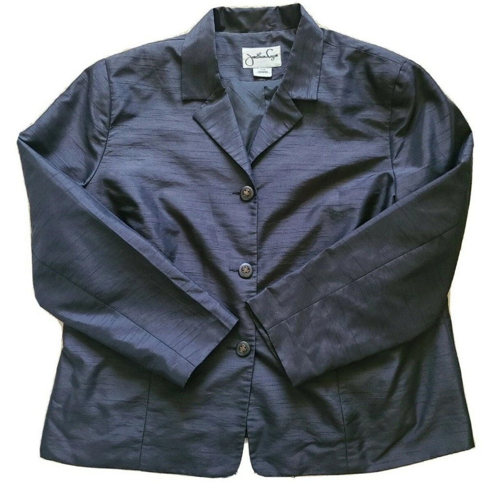 Vintage Women's Black Blazer/Jacket Size 22W